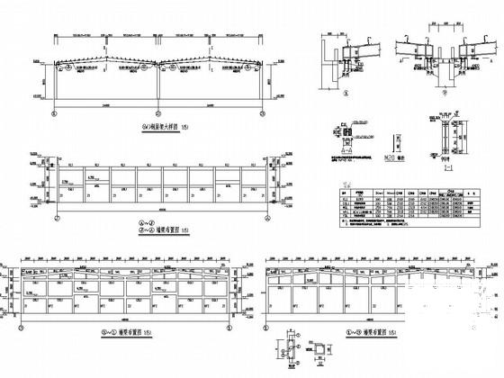 24米两跨钢结构排架结构CAD施工图纸(基础平面图) - 4