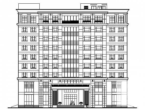 10层宾馆建筑方案设计图纸（效果图纸）(平面图) - 1