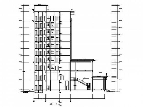 10层宾馆建筑方案设计图纸（效果图纸）(平面图) - 2