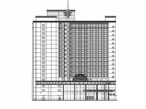 17层酒店建筑设计方案设计图纸(平面图) - 1