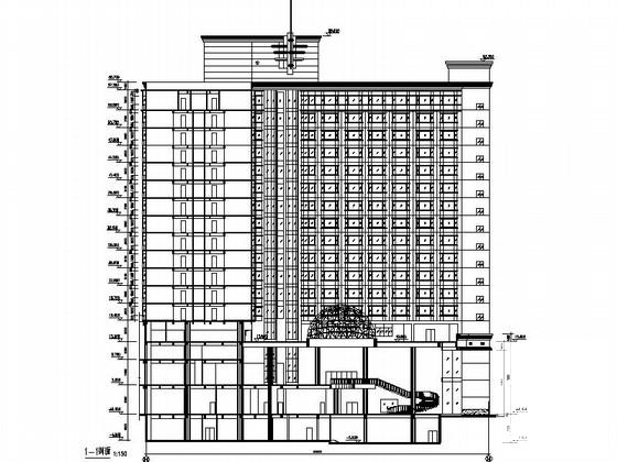 17层酒店建筑设计方案设计图纸(平面图) - 2