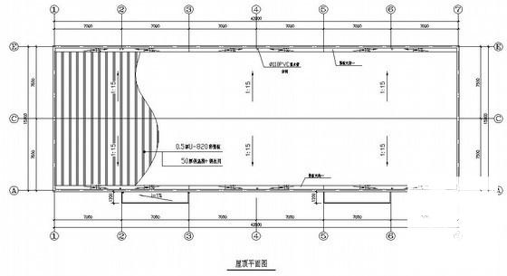 21米跨钢结构厂房结构CAD施工图纸（钢结构） - 3