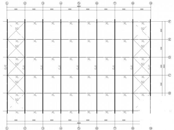 单层仓库拱形屋架建筑结构CAD施工图纸 - 3