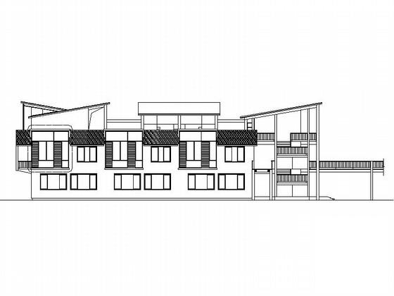 3层现代风格教学楼建筑方案设计CAD图纸 - 1