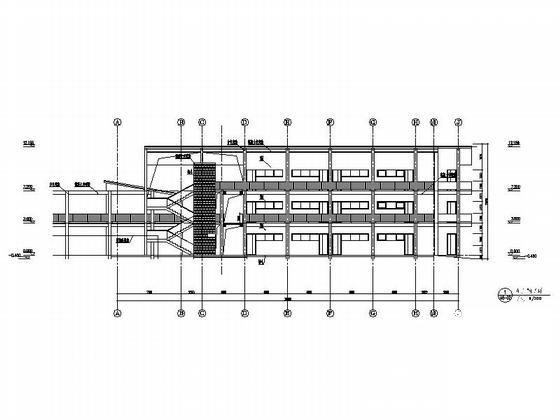 3层现代风格教学楼建筑方案设计CAD图纸 - 5