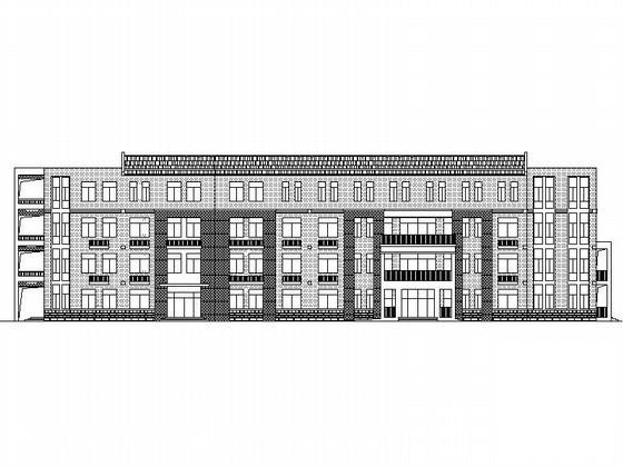 学校初中部4层图纸书综合楼建筑扩初图纸(楼梯大样) - 1