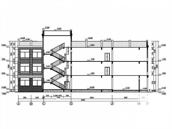 学院3层活动中心建筑扩初图纸 - 2