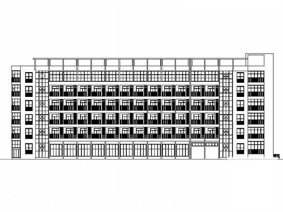 小学6层宿舍建筑施工CAD图纸(卫生间详图) - 1