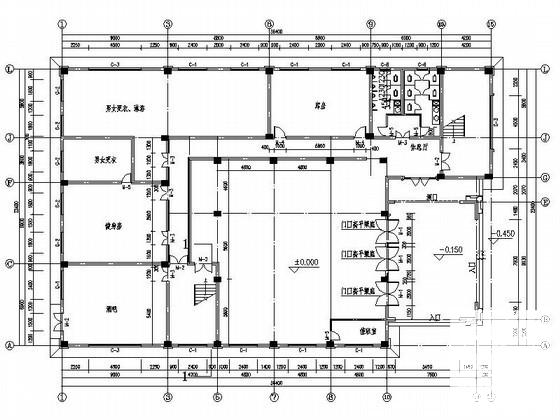 小区3层简欧式会所建筑扩初图纸 - 3