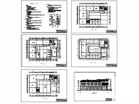 小区3层简欧式会所建筑扩初图纸 - 4
