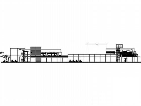 红树湾2层现代型会所建筑方案设计CAD图纸 - 1