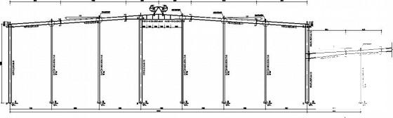 50米每跨多连跨钢筋混凝土框架厂房结构CAD施工图纸 - 2