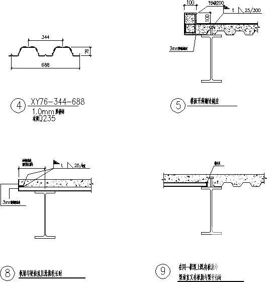 50米每跨多连跨钢筋混凝土框架厂房结构CAD施工图纸 - 4