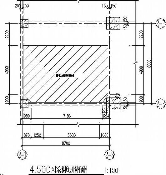 车间新增钢结构平台结构CAD施工图纸 - 2