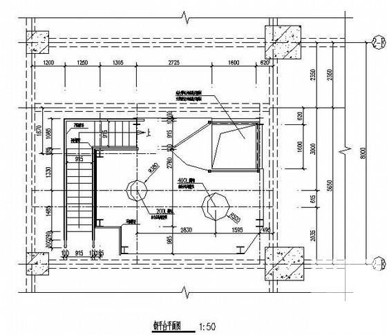 车间新增钢结构平台结构CAD施工图纸 - 4