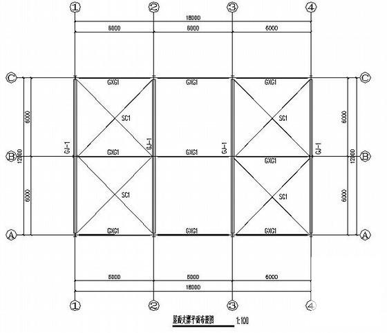 12米跨门式刚架厂房结构CAD施工图纸（独立基础） - 1