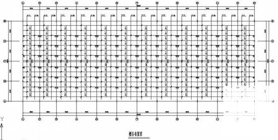 24米跨带夹层门式刚架仓库结构CAD施工图纸(基础平面图) - 1