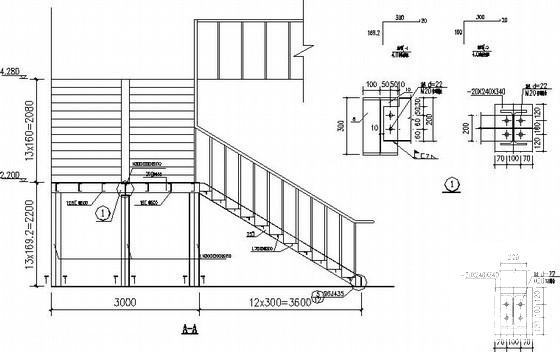 24米跨带夹层门式刚架仓库结构CAD施工图纸(基础平面图) - 4