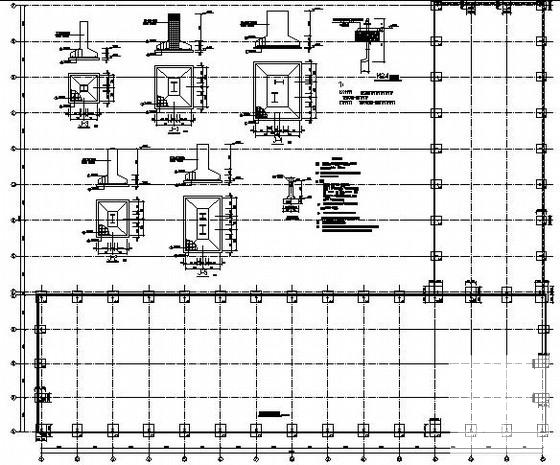 门式刚架车间钢结构CAD施工图纸（独立基础） - 1