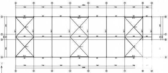 15.9米跨门式刚架厂房结构CAD施工图纸（7度抗震） - 1