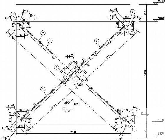 15.9米跨门式刚架厂房结构CAD施工图纸（7度抗震） - 4