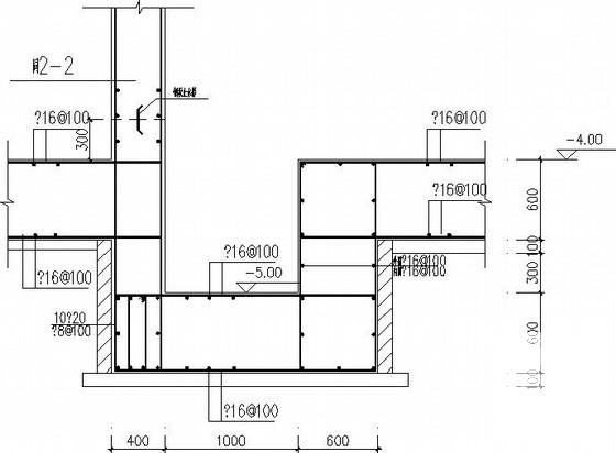 人民医院消防水池泵房结构CAD施工图纸 - 2