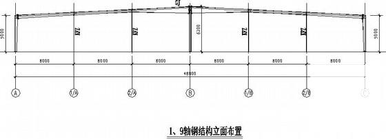 48米跨门式刚架厂房结构CAD施工图纸（独立基础） - 2