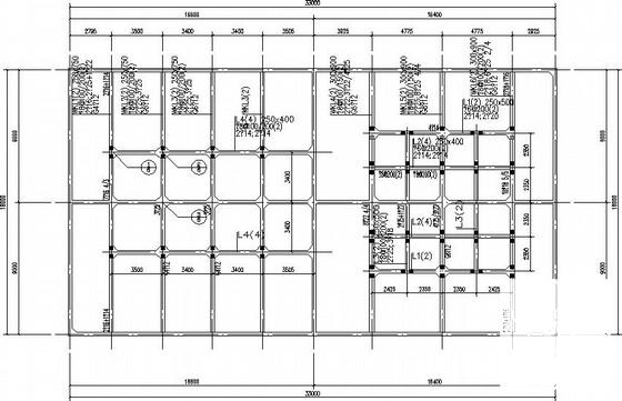 半地下式钢筋混凝土水池结构CAD施工图纸（7度抗震） - 1