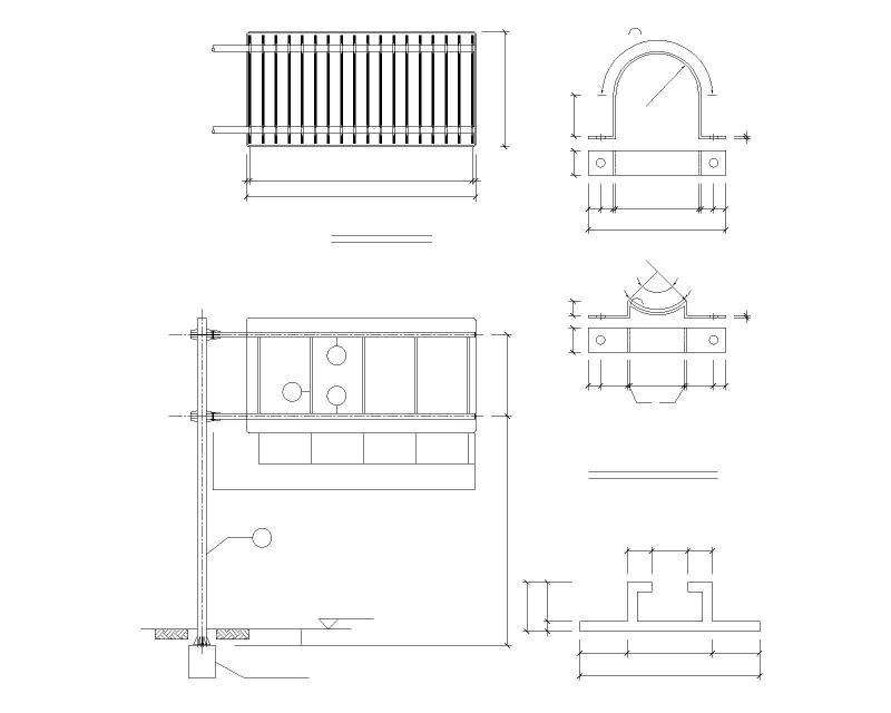 7.0×3.5米指路标牌杆件组装图