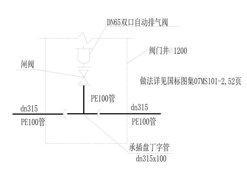 排气阀节点大样图