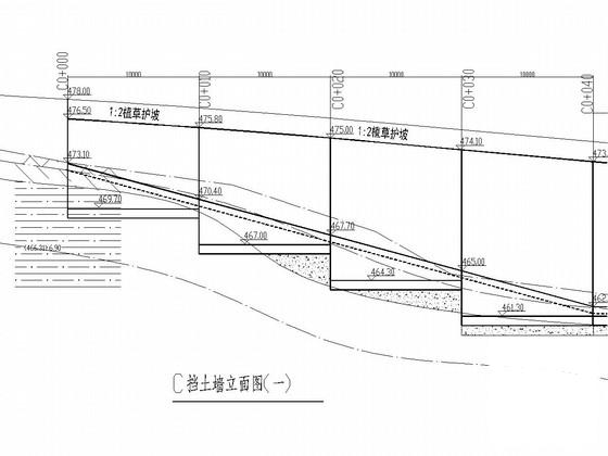 道路边坡整治工程施工CAD图纸设计51张（挡土墙） - 2