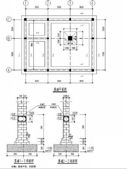 建筑工程施工图预算（CAD图纸计算书定额计价） - 2