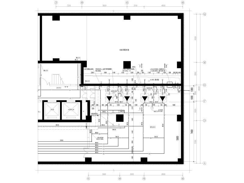 消防泵房给排水大样图