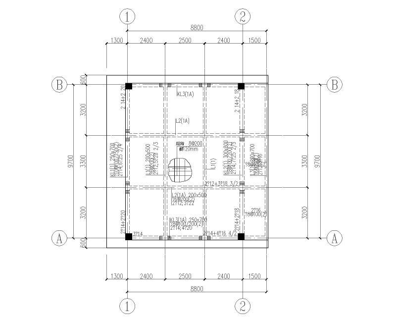 管理用房梁平法施工图