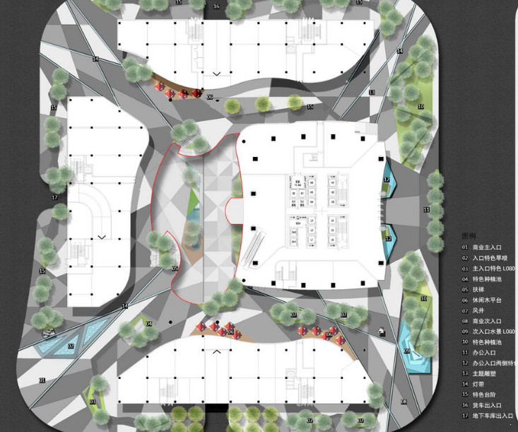商业中心广场景观设计方案（奥雅设计） - 1