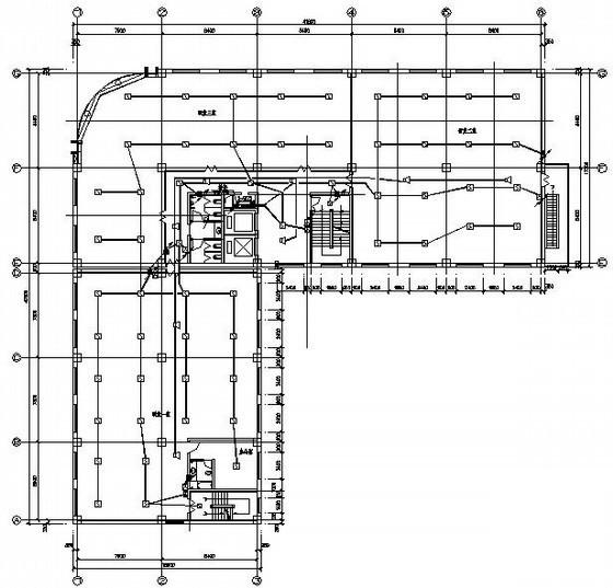 9层二类高层写字楼电气消防CAD施工图纸 - 1