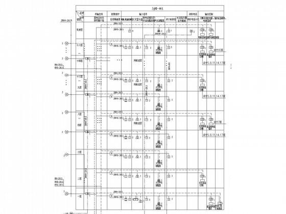 17层二类高层商住楼群强弱电施图纸(火灾自动报警) - 4