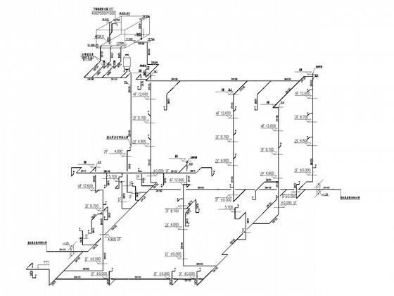 4层综合教学楼CAD给排水消防图纸 - 3