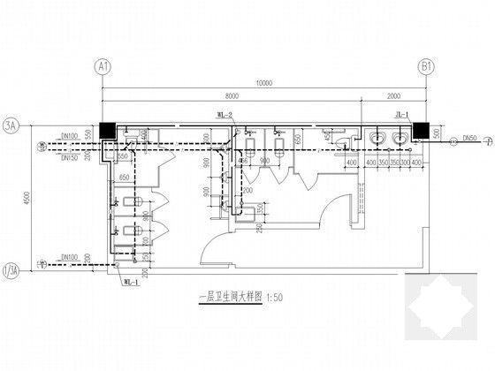 5层公交综合枢纽中心工程给排水CAD图纸 - 5