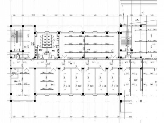 二类高层钢筋混凝土结构办公楼科研楼综合楼水施图纸（多功能厅） - 4