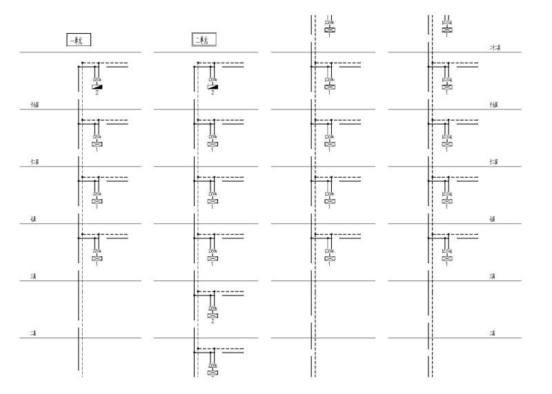 一类高层公共建筑消防报警、防火门监控、消防电源监控系统CAD施工图纸 - 3