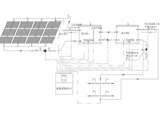 太阳能热水系统给排水系统图纸（泳池加热系统） - 3