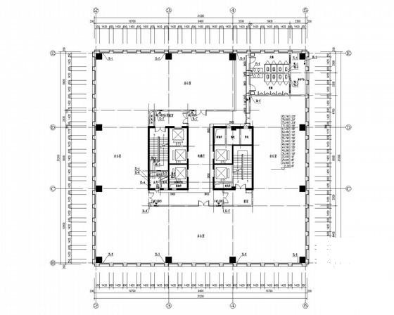 25层钢筋混凝土结构一类高层办公楼给排消防CAD施工图纸 - 2