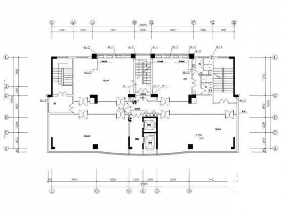 16层综合办公楼给排水CAD图纸 - 1