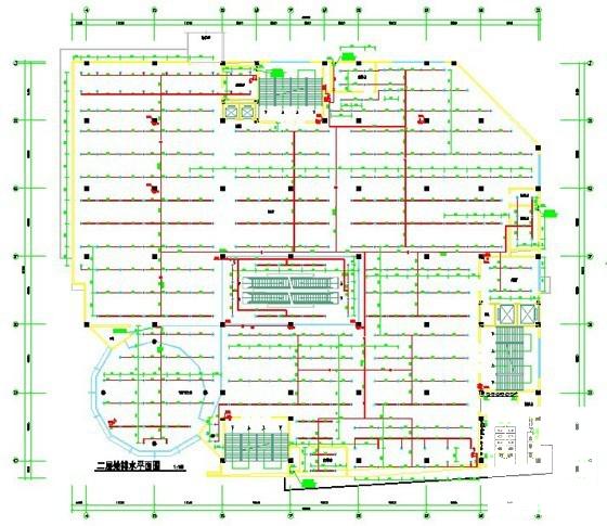 5层商场建筑给排水CAD施工图纸(自动喷水灭火系统) - 3