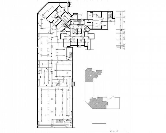 23层商住楼强弱电CAD施工图纸（一类高层） - 1