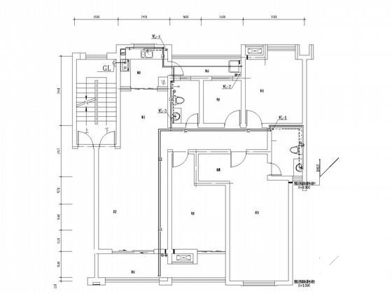 5层居民住宅楼给排水CAD施工图纸 - 3