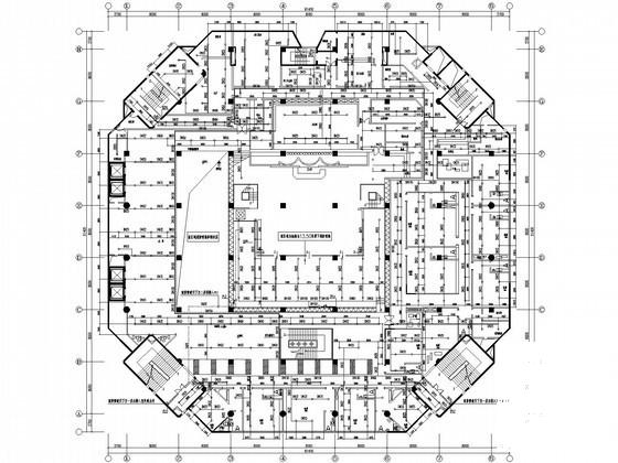 6层大型娱乐场所建筑给排水CAD图纸(地下室管道) - 1