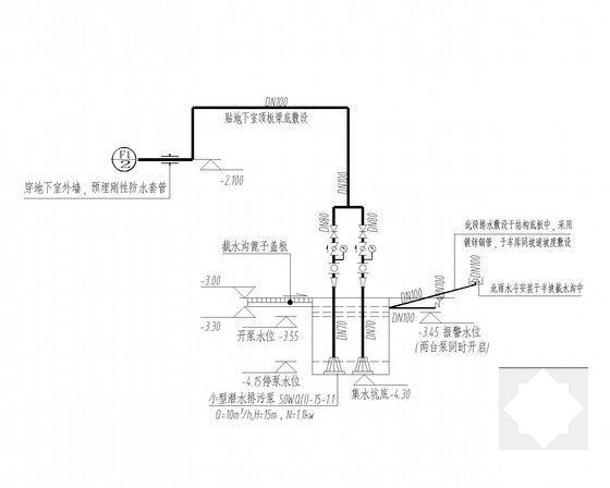 3层高档别墅区给排水CAD施工图纸 - 4