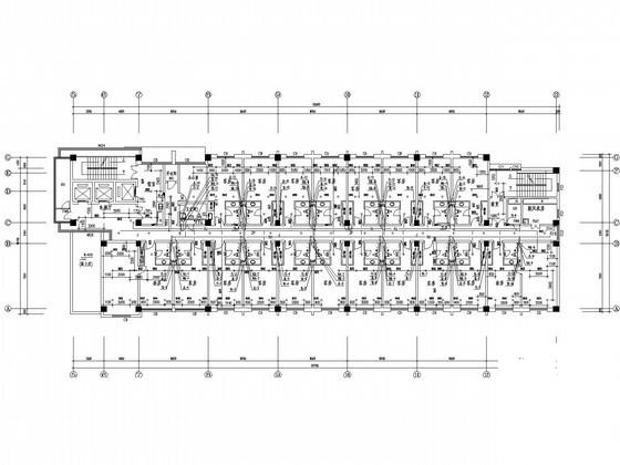 20层综合楼酒店式建筑给排水图纸（设计说明书）(卫生间大样图) - 1